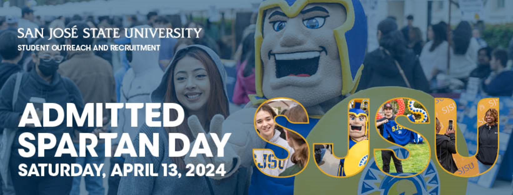 Admitted Spartan Day Banner featuring event day of Saturday, April 13, 2024