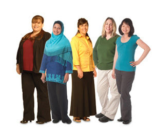 Advancement Services staff: (left to right) Maria Ramirez, Tasneem Ahmed, Roya Omid, Shawna Terry, Julie Bae