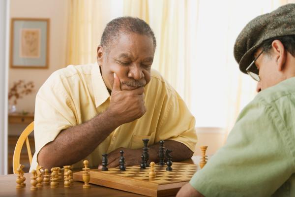 Men Playing Chess
