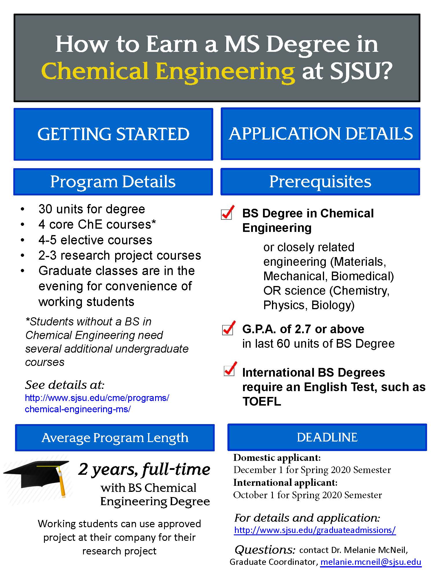Chemical and Materials Engineering San Jose State University