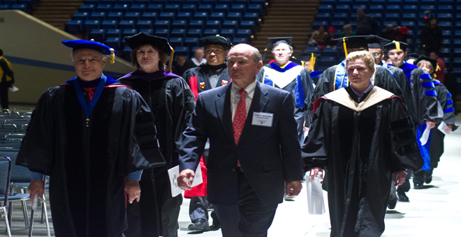 #htmlcaption6 Faculty processional march.