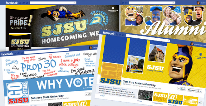 #htmlcaption2 SJSU's facebook themes