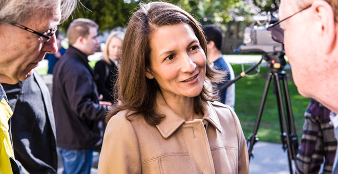 #htmlcaption3 Pat Harris at media event