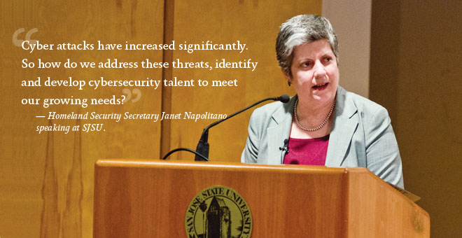 Janet Napolitano speaks at SJSU