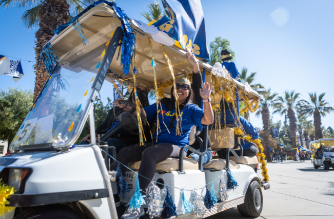 Homecoming golf cart parade