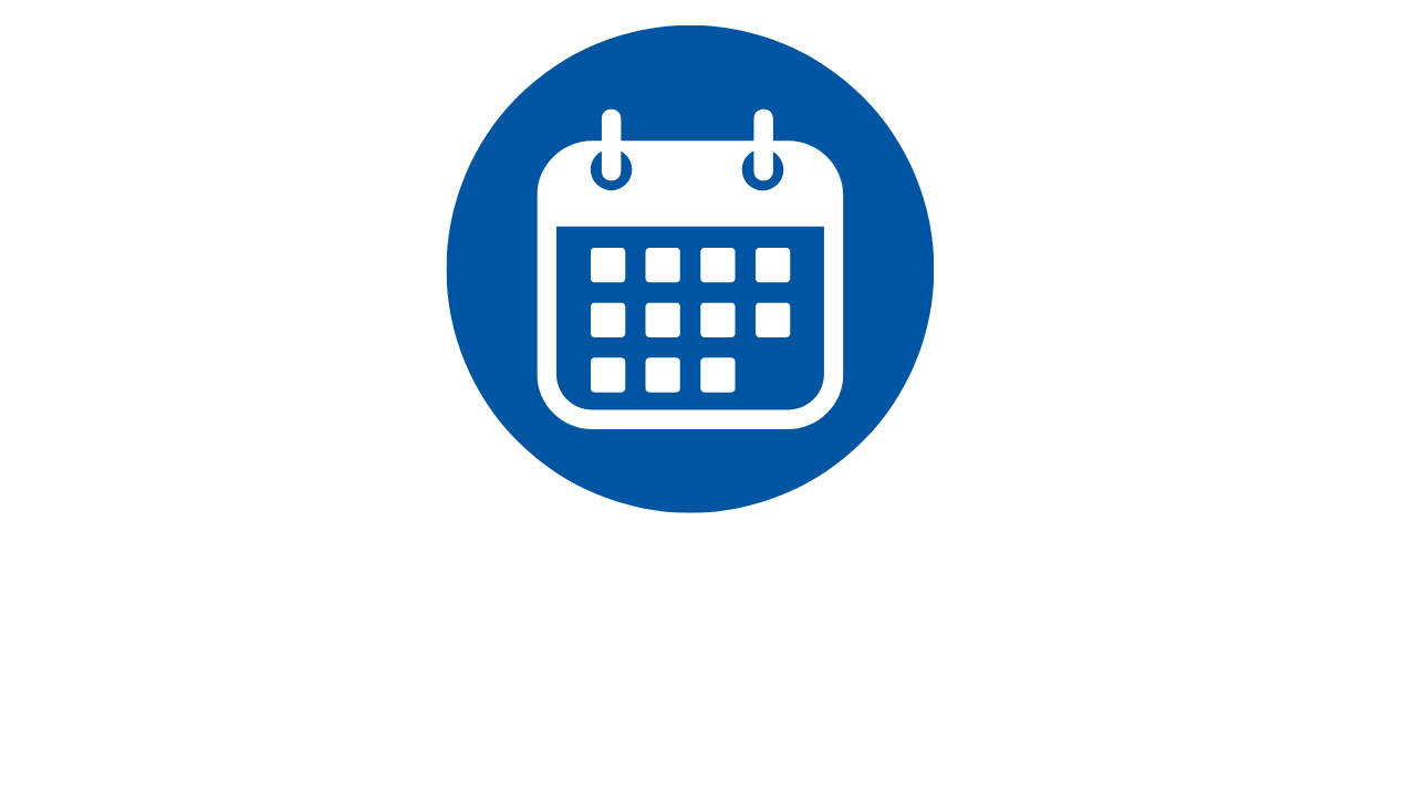 Icon graphic of a calendar