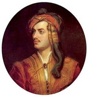 portrait of Lord Byron in Albanian dress by Thomas Phillips, c1835