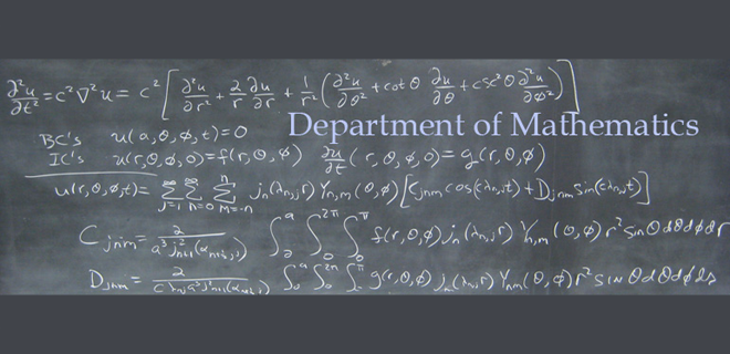 Blackboard with equations