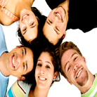 Group of zealous students