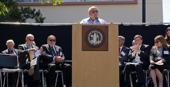 #htmlcaption1 Valley Foundation School of Nursing naming ceremony
