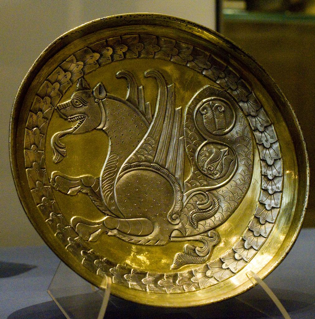 Sasanian silver plate