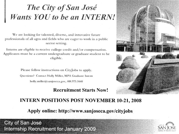 internship flyer
