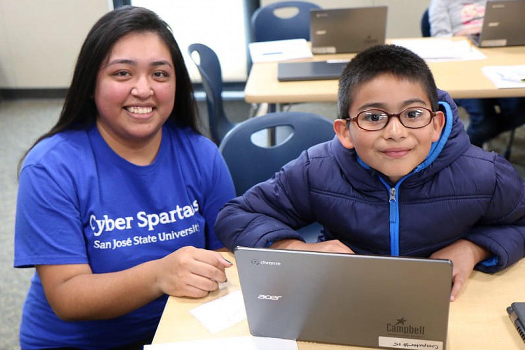 Cyber Spartans Encourage Next Generation of Coders.