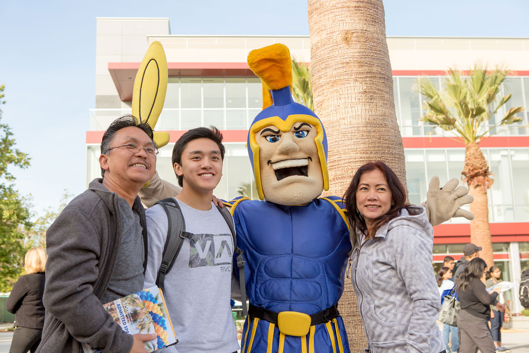 Students smiling