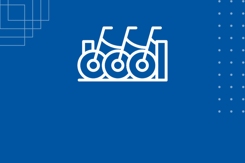 Icon graphic of bike share