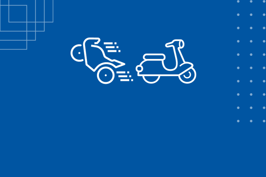 Icon graphic of motorized vehicles