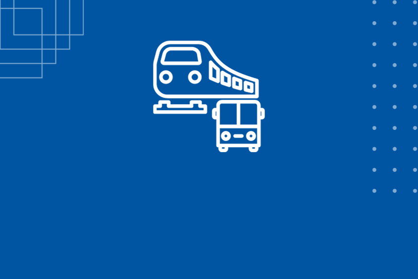 Icon graphic for public transportation