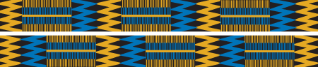 image background blue and gold kente inspired