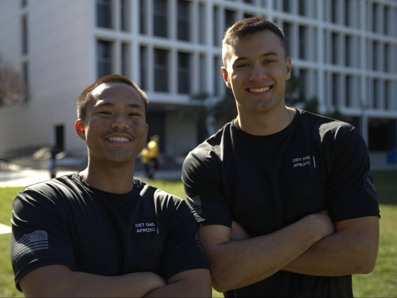 Cadets taking a picture at Warrior Challenge