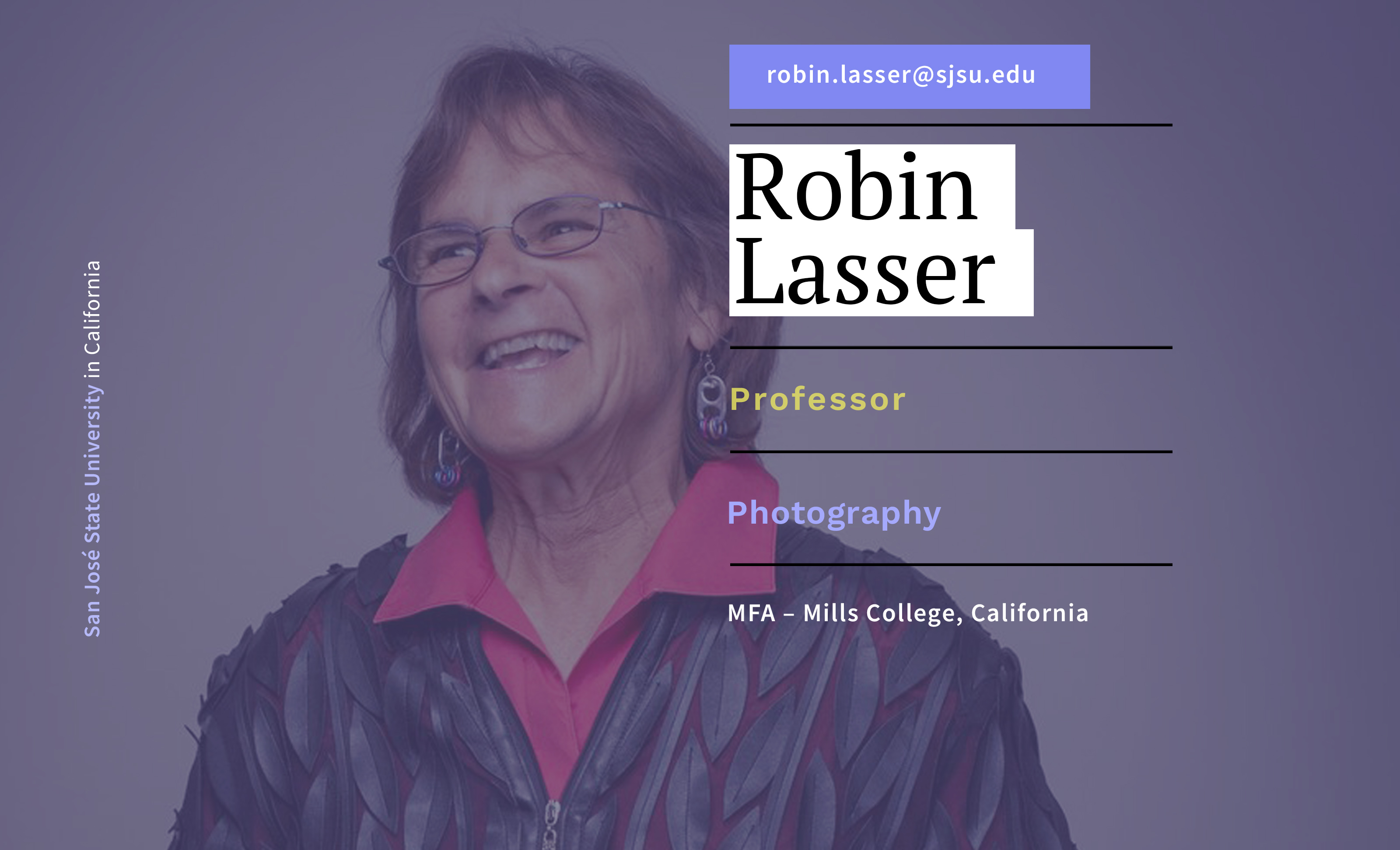 Robin Lasser with a big smile