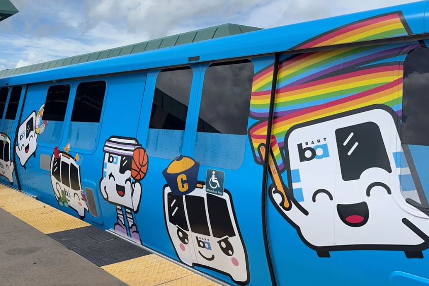 BART train art