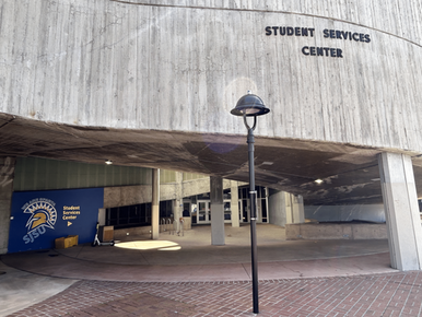 Image of the SJSU Student Services Center Doorway