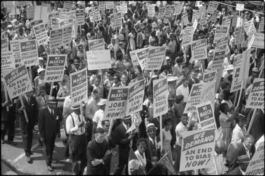 March on DC 1963, thousands crowd together in hopes for federal reform (specifically civil rights laws for Americans) photo
