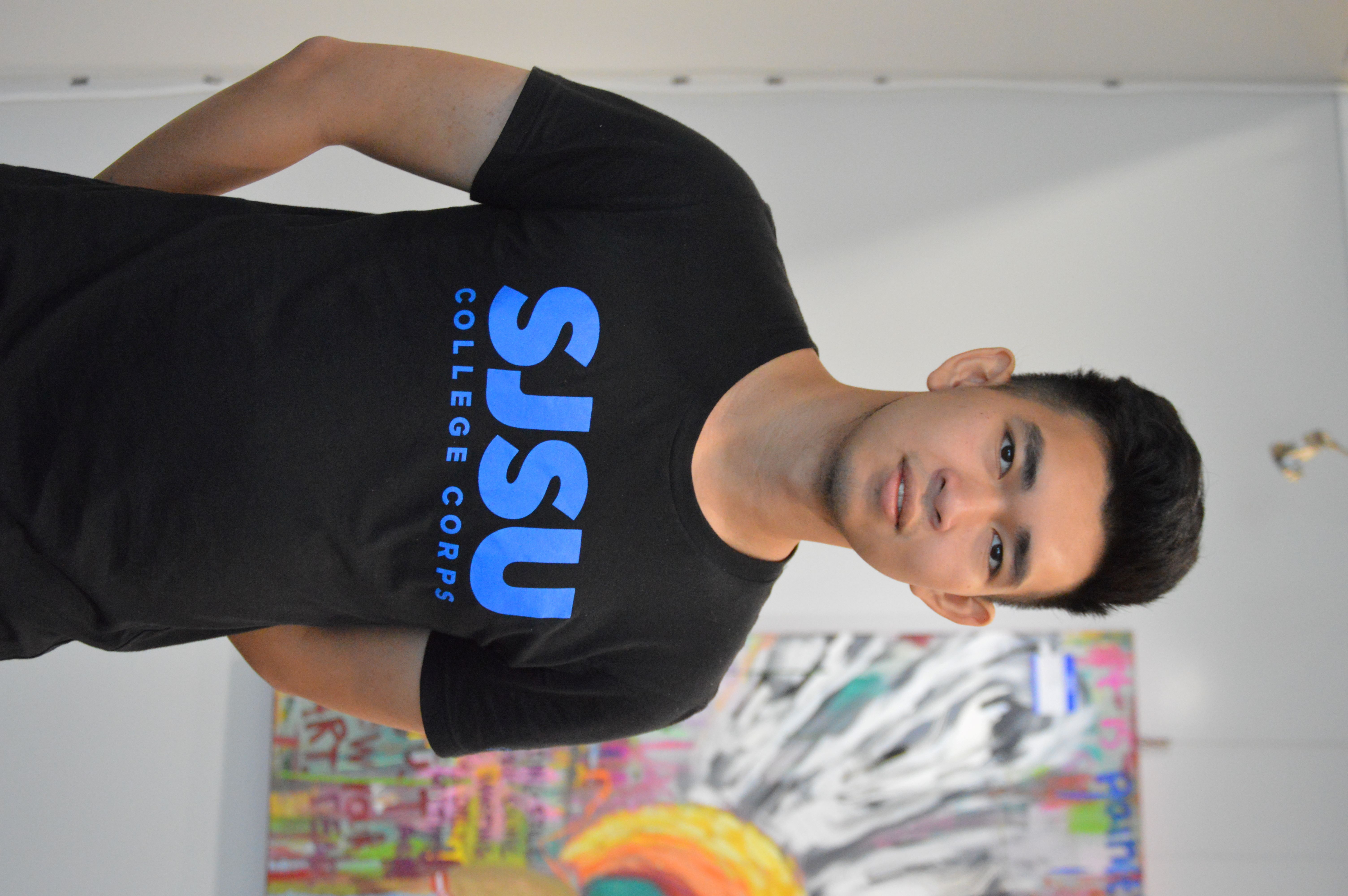Tristan Nhan in black CC shirt