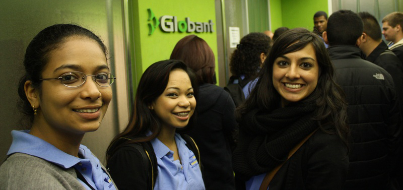 Students visiting Globant