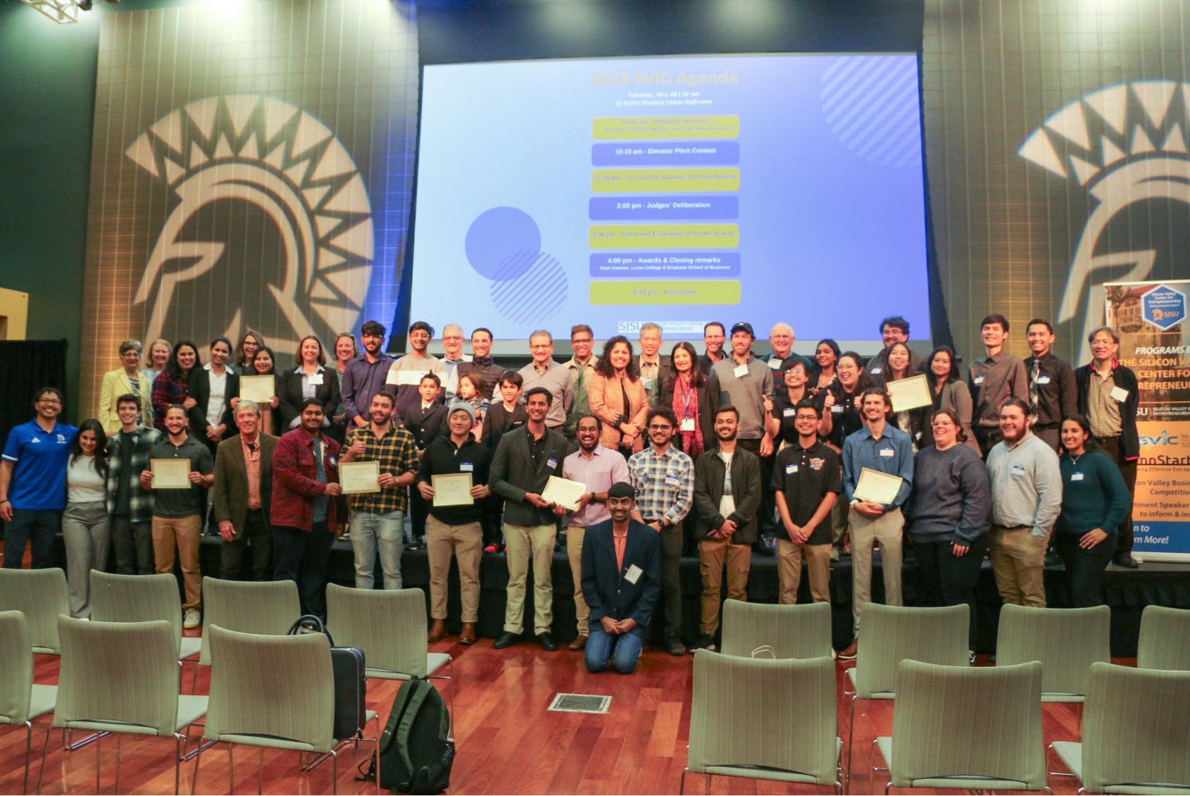 Group photo of the the 2023 SVIC winners