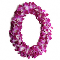 Flower lei necklace