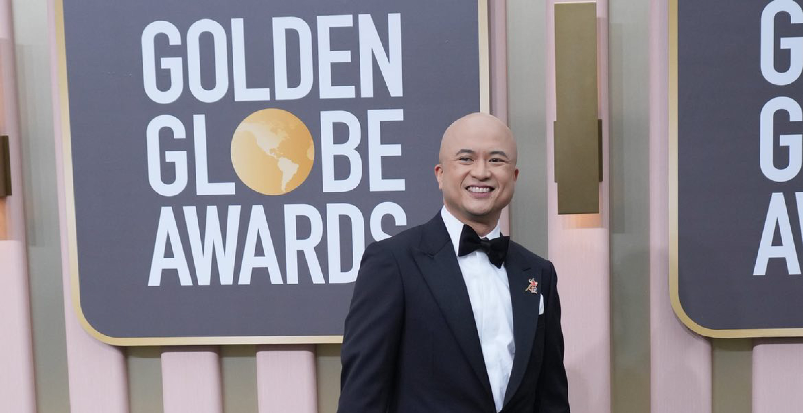 Photo of Januel Mercado at the Golden Globes