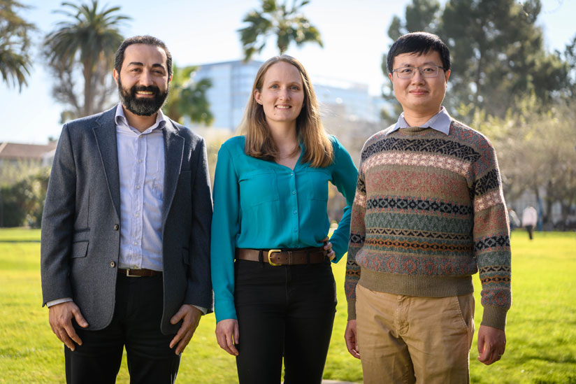3 SJSU Faculty at Tower Lawn