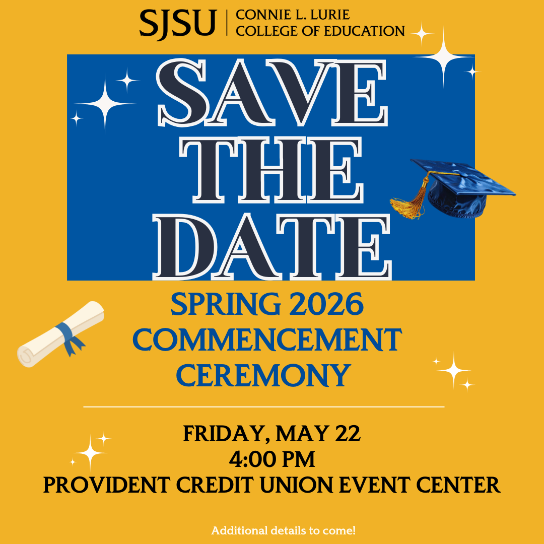 save the date for lurie college spring 2026 commencement on friday may 22nd 2025 at 4pm