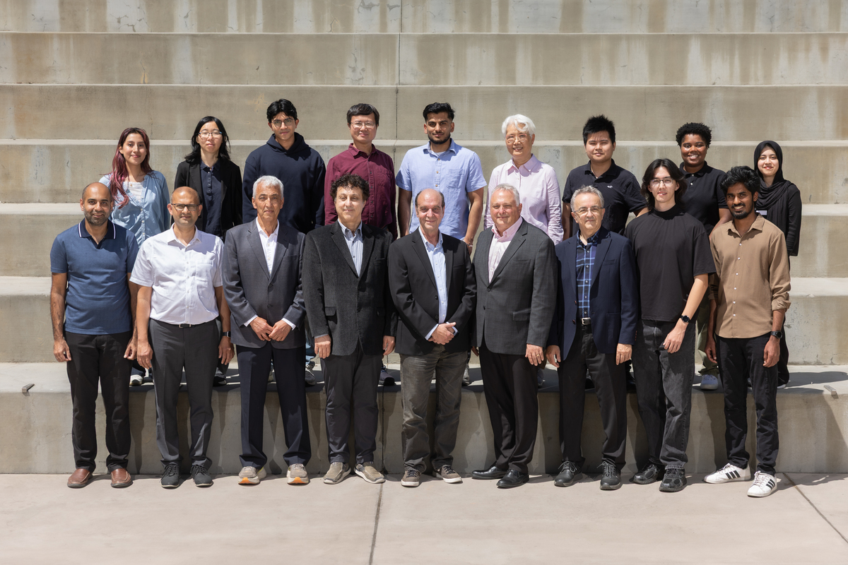 SJSU Electrical Engineering faculty and staff posing for a group photo.