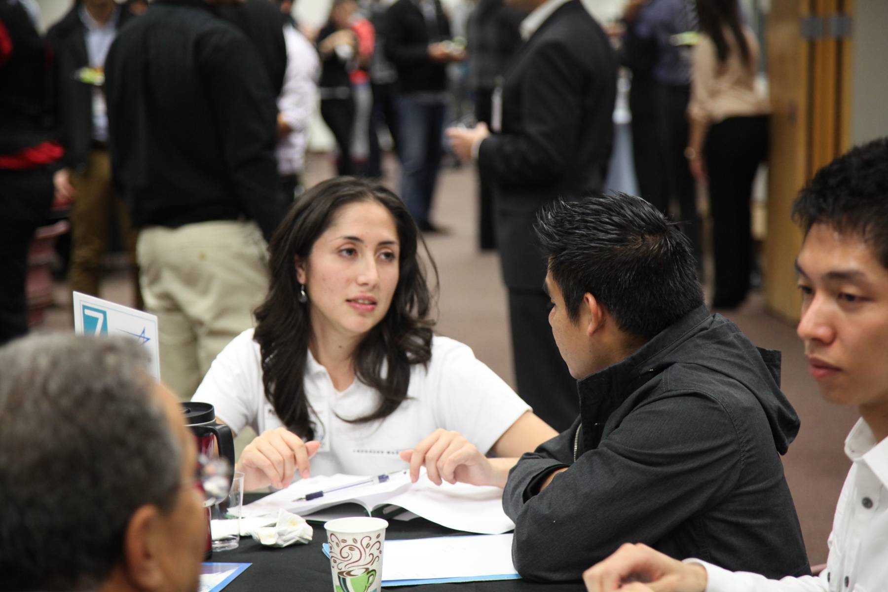 Student talking to Advisor