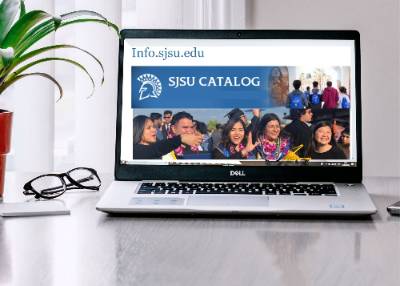 laptop with catalog