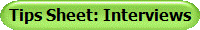 Tips Sheet: Interviews