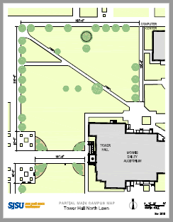 Tower Hall Lawn North Diagram
