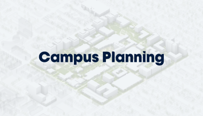 Aerial rendering map of the campus master plan