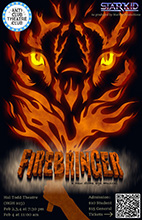 Poster for Anti Club Theatre Club's production of Firebringer.