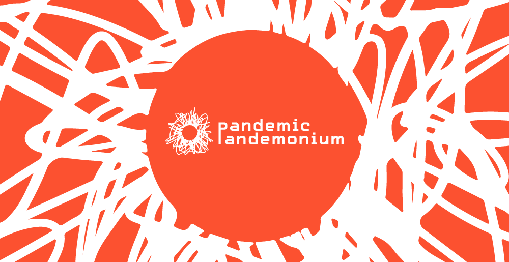 pandemic pandemonium red logo