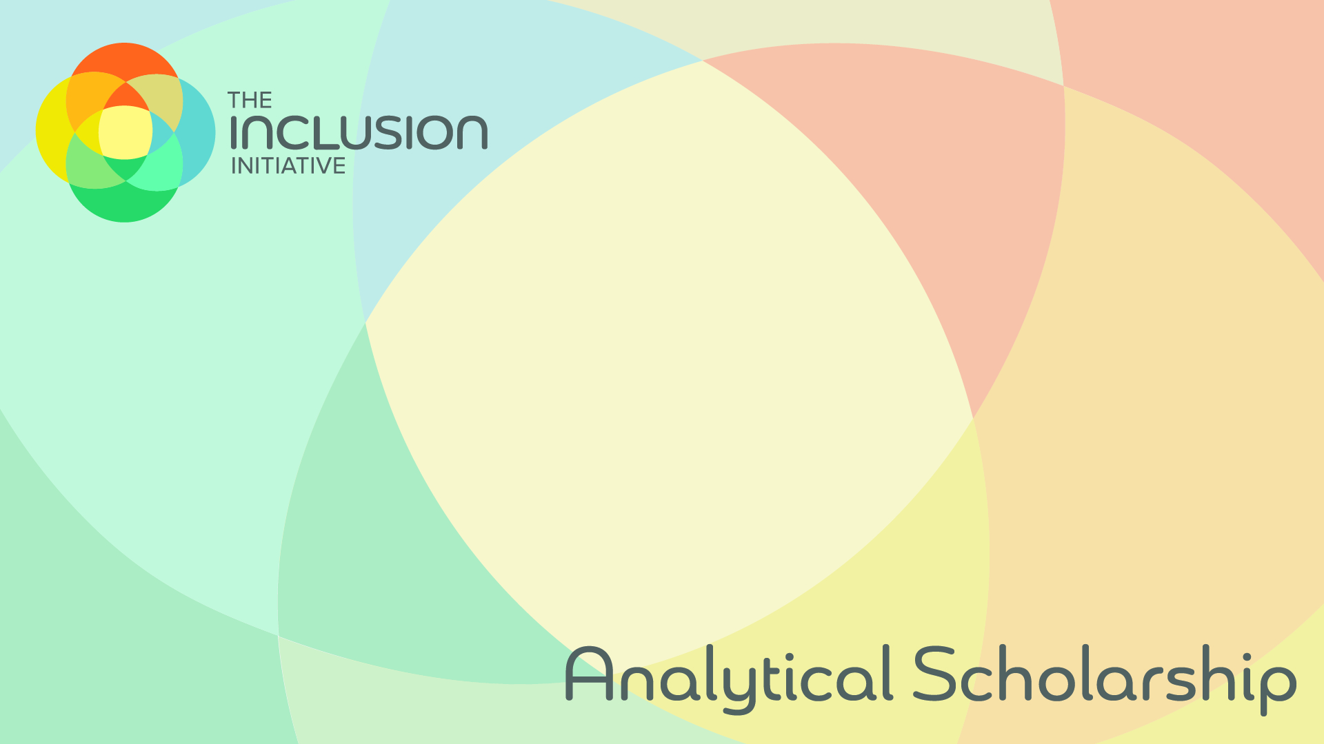 Inclusion Initiative Logo and Analytical Scholarship