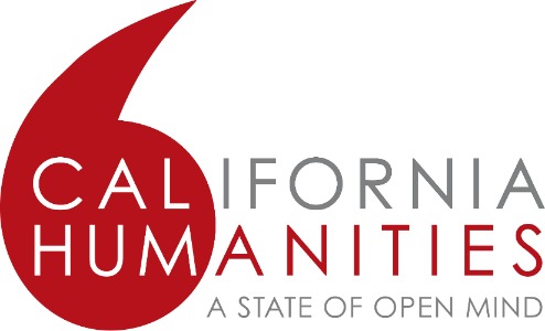 red and black and grey lettering for cal humanities logo