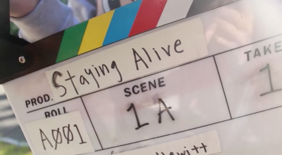 screenshot of making staying alive