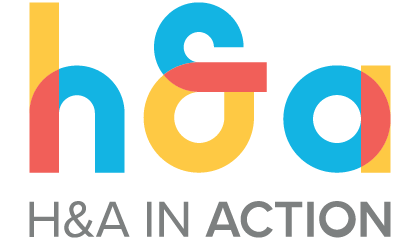 h and a in action logo