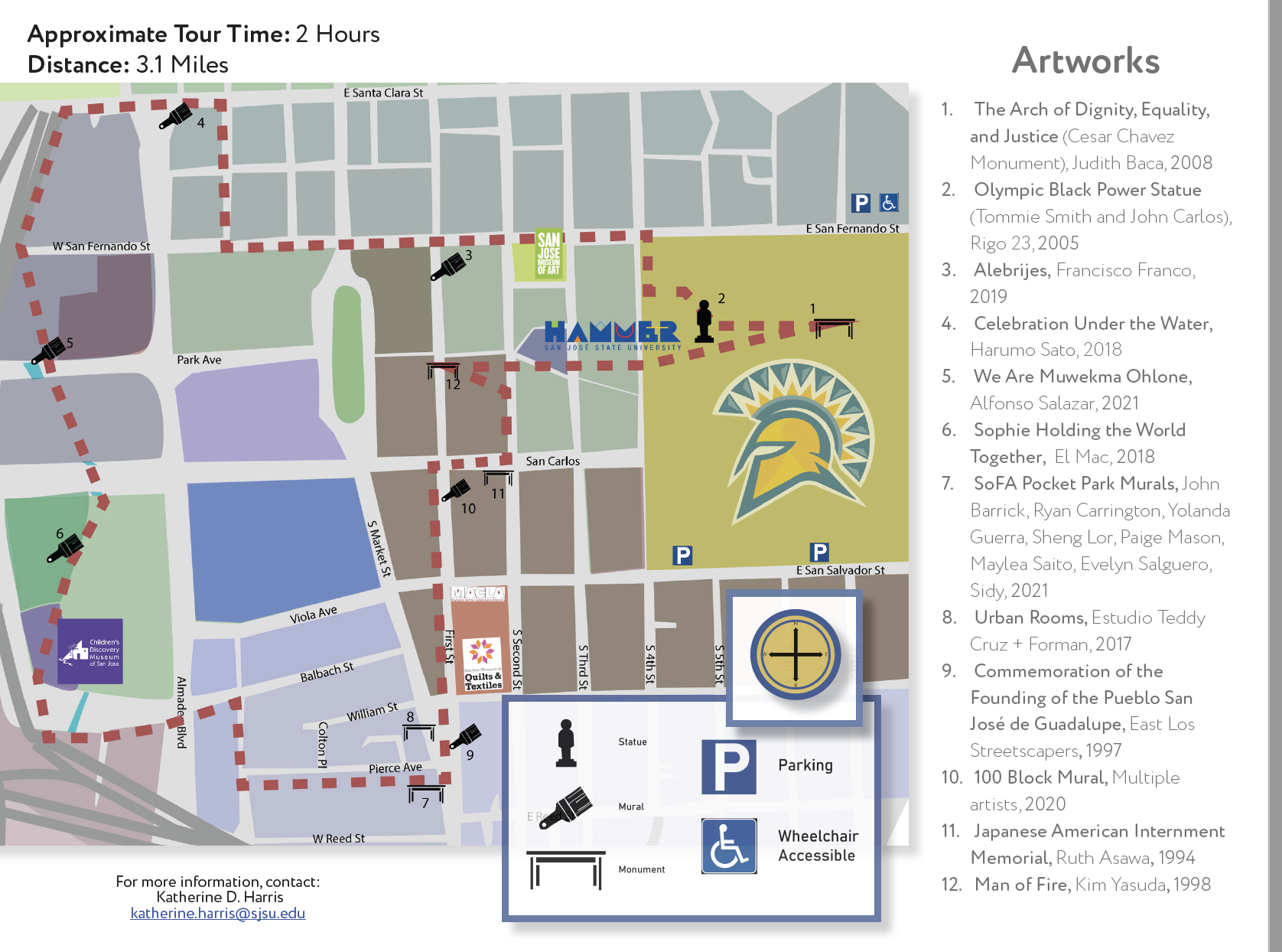 map of walking tour