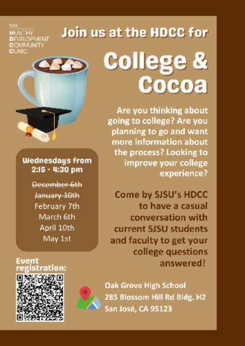 College and Cocoa flier