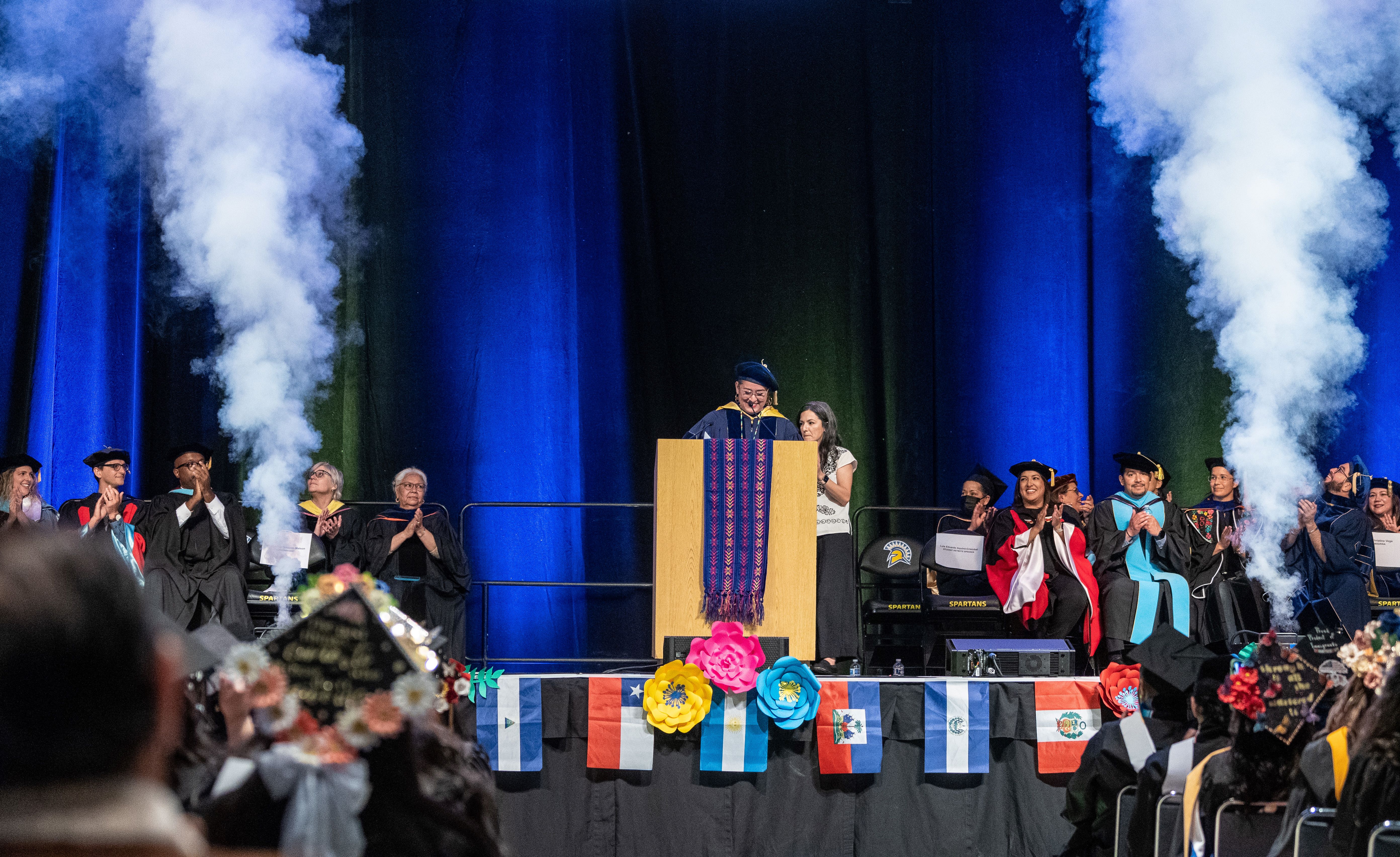 Chicana and chicano graduation ceremony