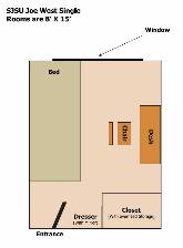 Joe West Single Floor plan Layout